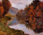 克劳德 莫奈 : Rowboat on the Seine at Jeufosse